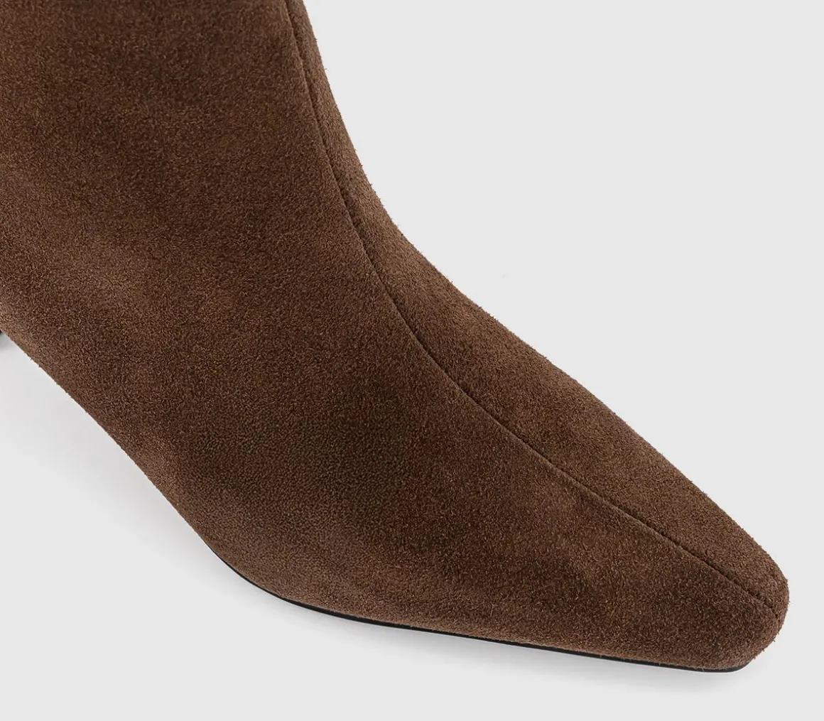 Addison Curve Heel Ankle Boots