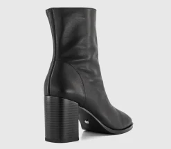 Aiden Front Zip Block Heel Boots
