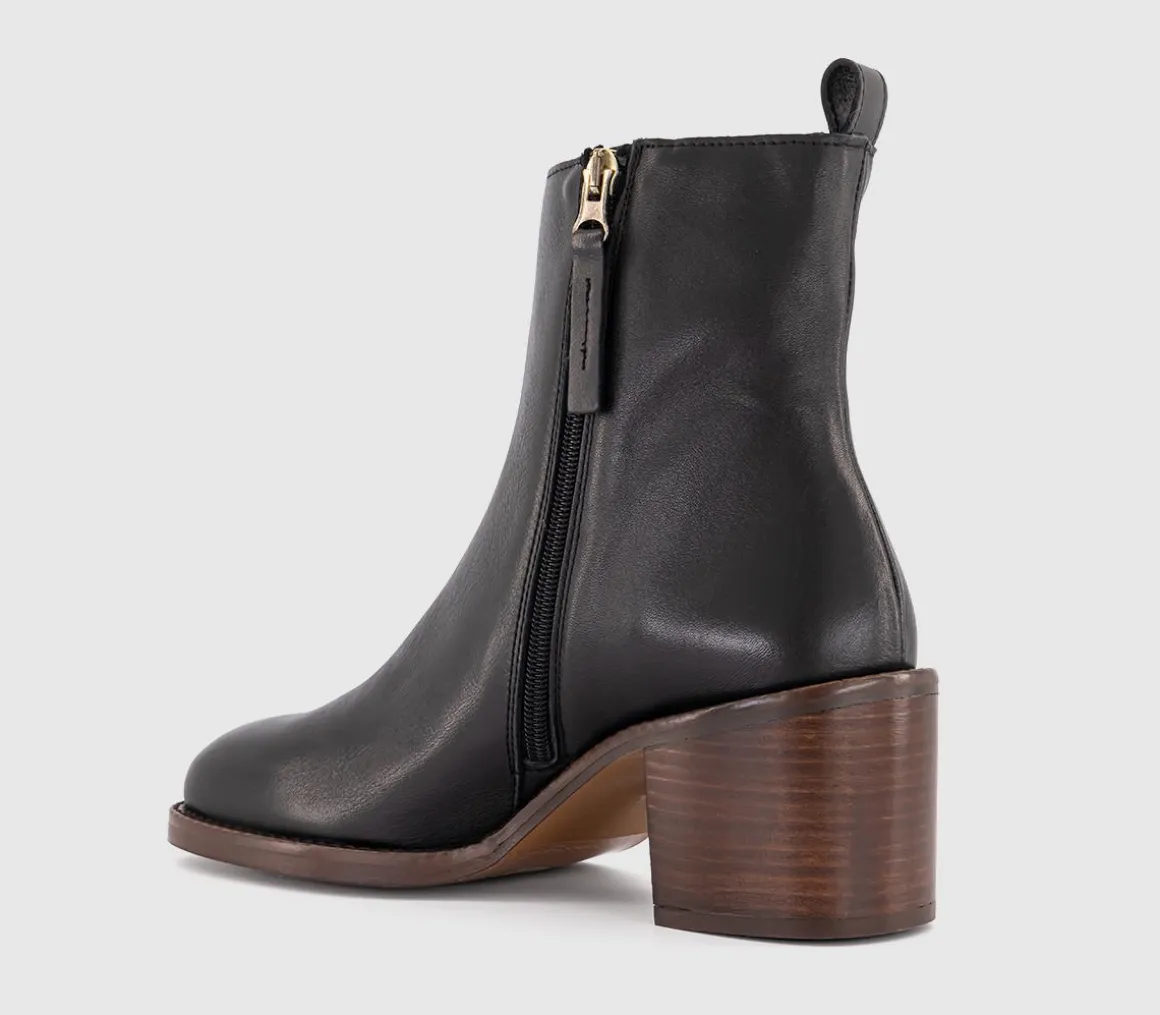 Alison Block Heel Ankle Boots
