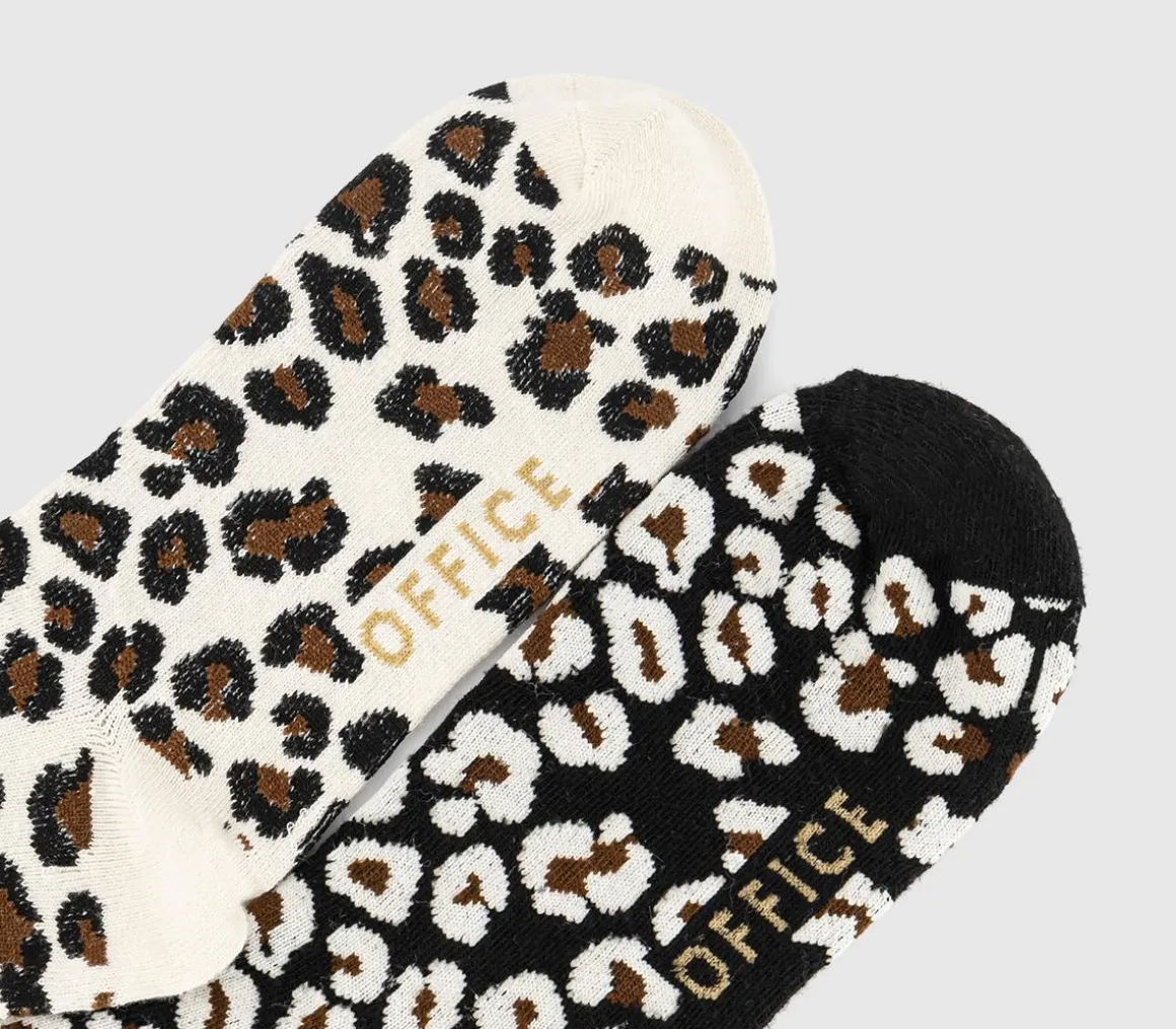 Animal Print Socks 2 Pack