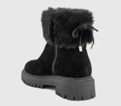 Apres Fur Cuff Ankle Boots