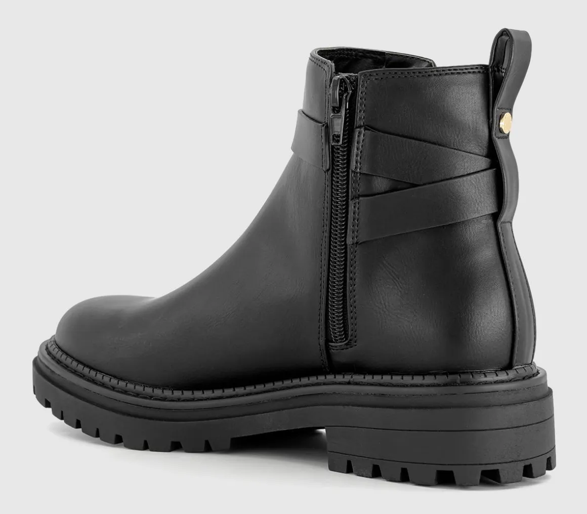 Ashley Buckle Detail Ankle Boots