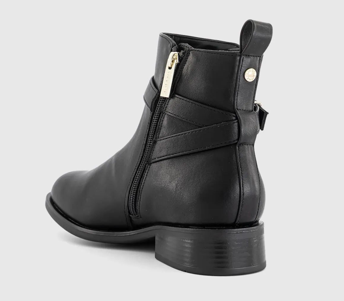 Athens Buckle Strap Ankle Boots