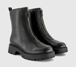 Atticus Front Zip Chunky Boots