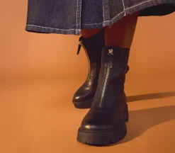 Atticus Front Zip Chunky Boots