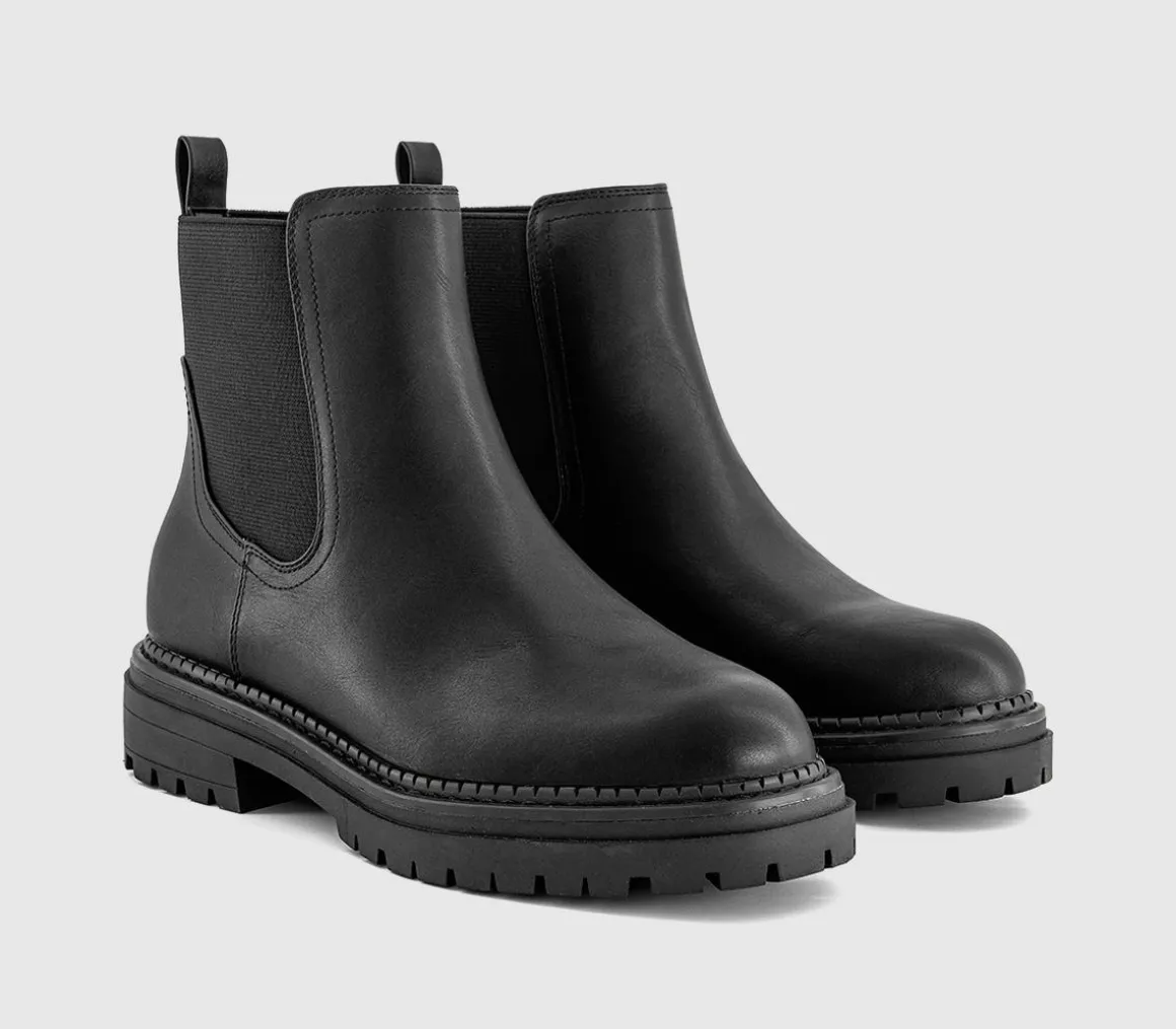 Auburn Chunky Chelsea Ankle Boots