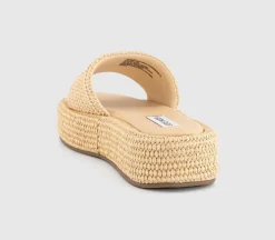 Beachy Raffia Slides