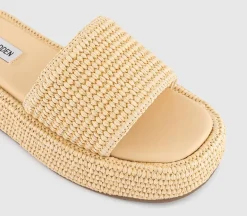 Beachy Raffia Slides