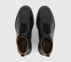 Bowie Chunky Leather Lace Boots