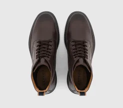 Bowie Chunky Leather Lace Boots