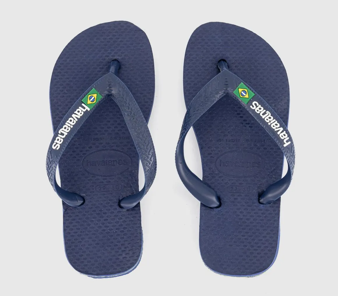 Brasil Logo Kids Flip Flops