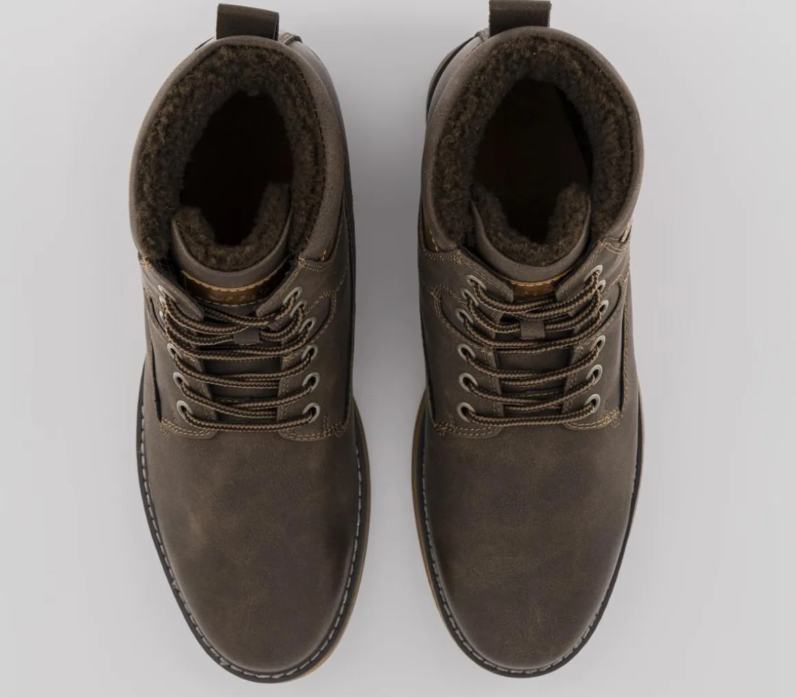 Brodie Borg Lined Lace Up Boots