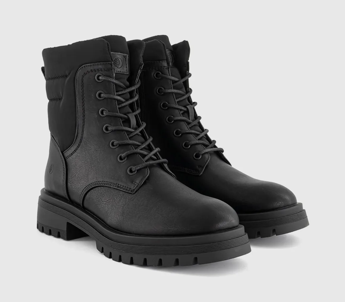 Earth Addict Bluebell Chunky Lace Up Ankle Boots