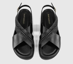 Earth Addict Fleur Cross Over Chunky Sandals