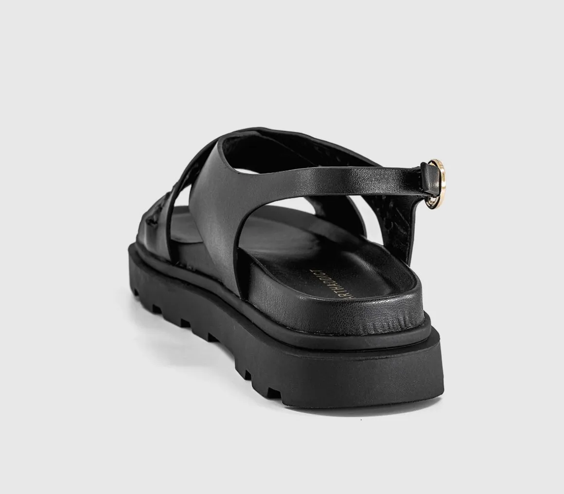 Earth Addict Fleur Cross Over Chunky Sandals