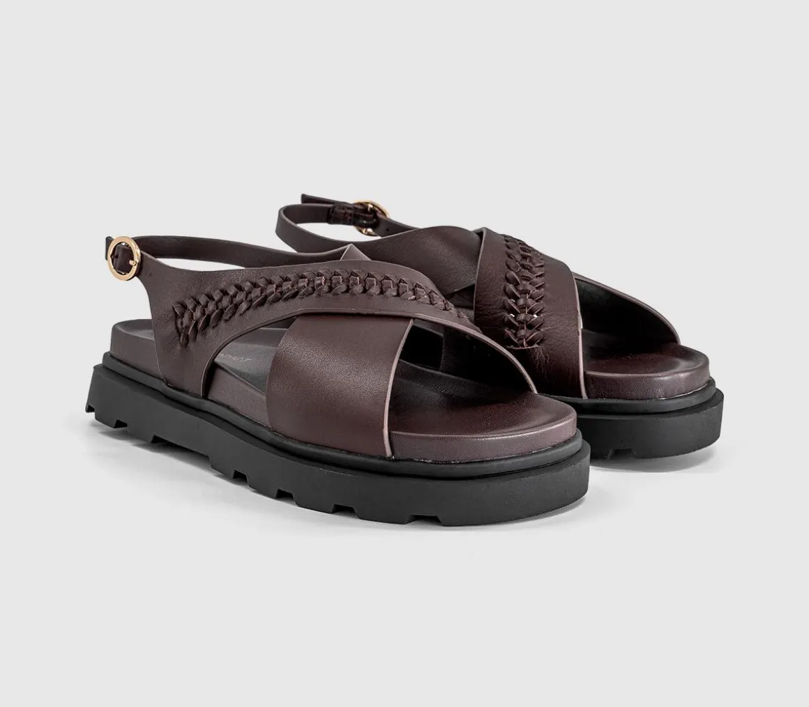 Earth Addict Fleur Cross Over Chunky Sandals