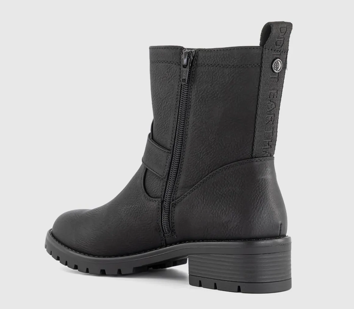 Earth Addict Iris Buckle Detail Ankle Boots