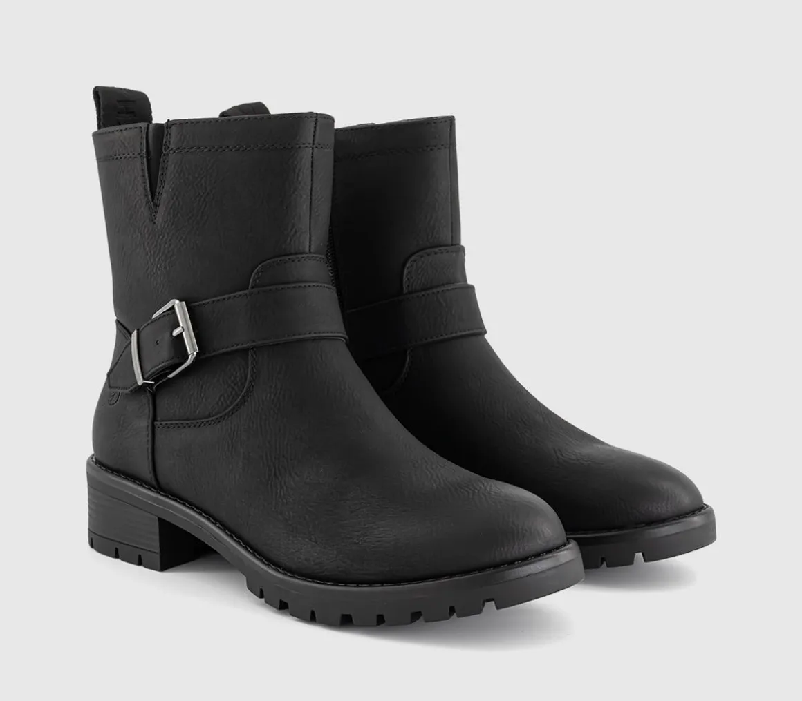 Earth Addict Iris Buckle Detail Ankle Boots
