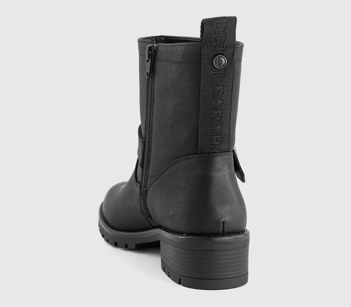 Earth Addict Iris Buckle Detail Ankle Boots