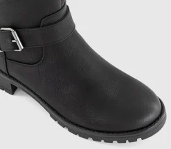 Earth Addict Iris Buckle Detail Ankle Boots