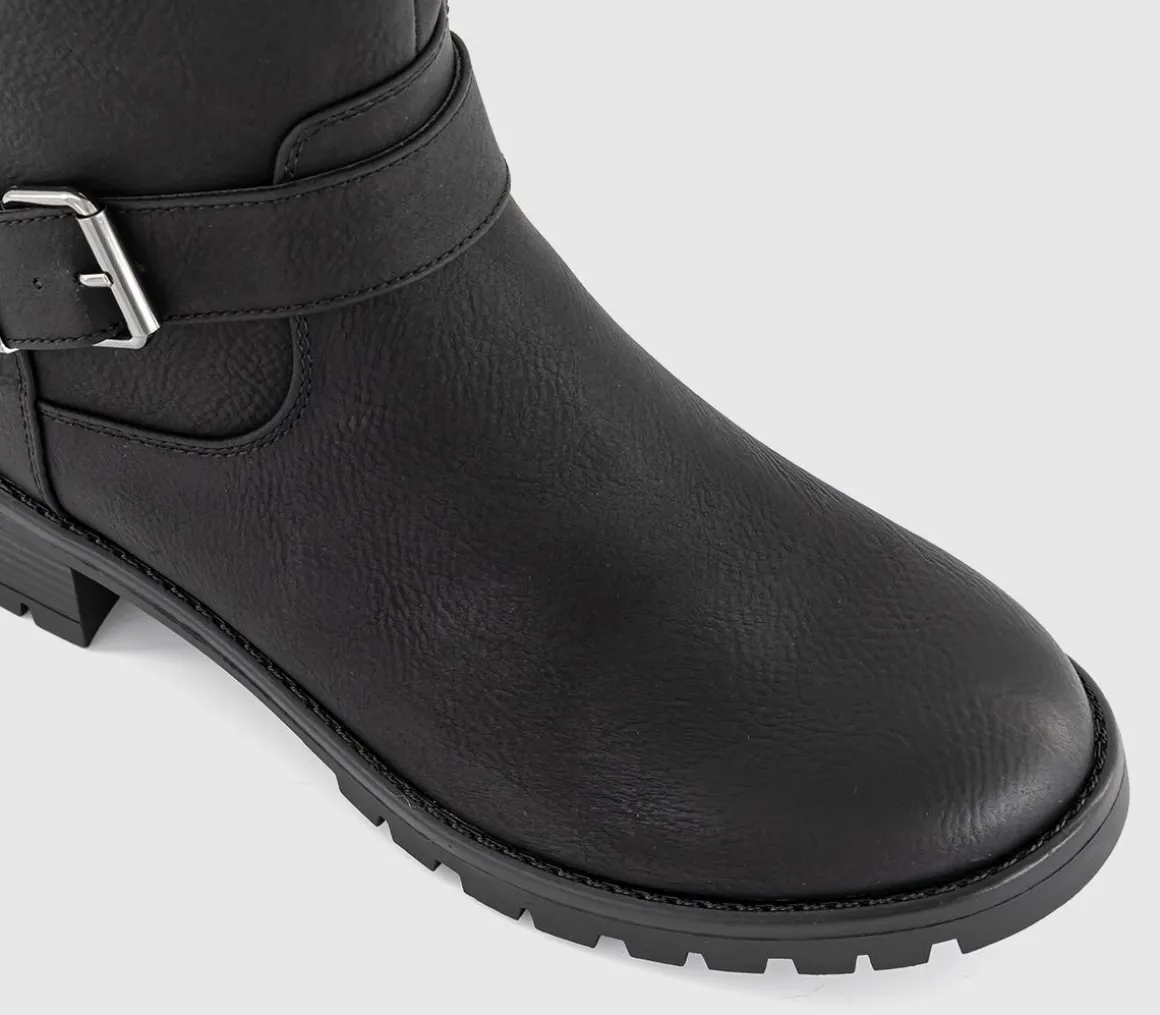 Earth Addict Iris Buckle Detail Ankle Boots