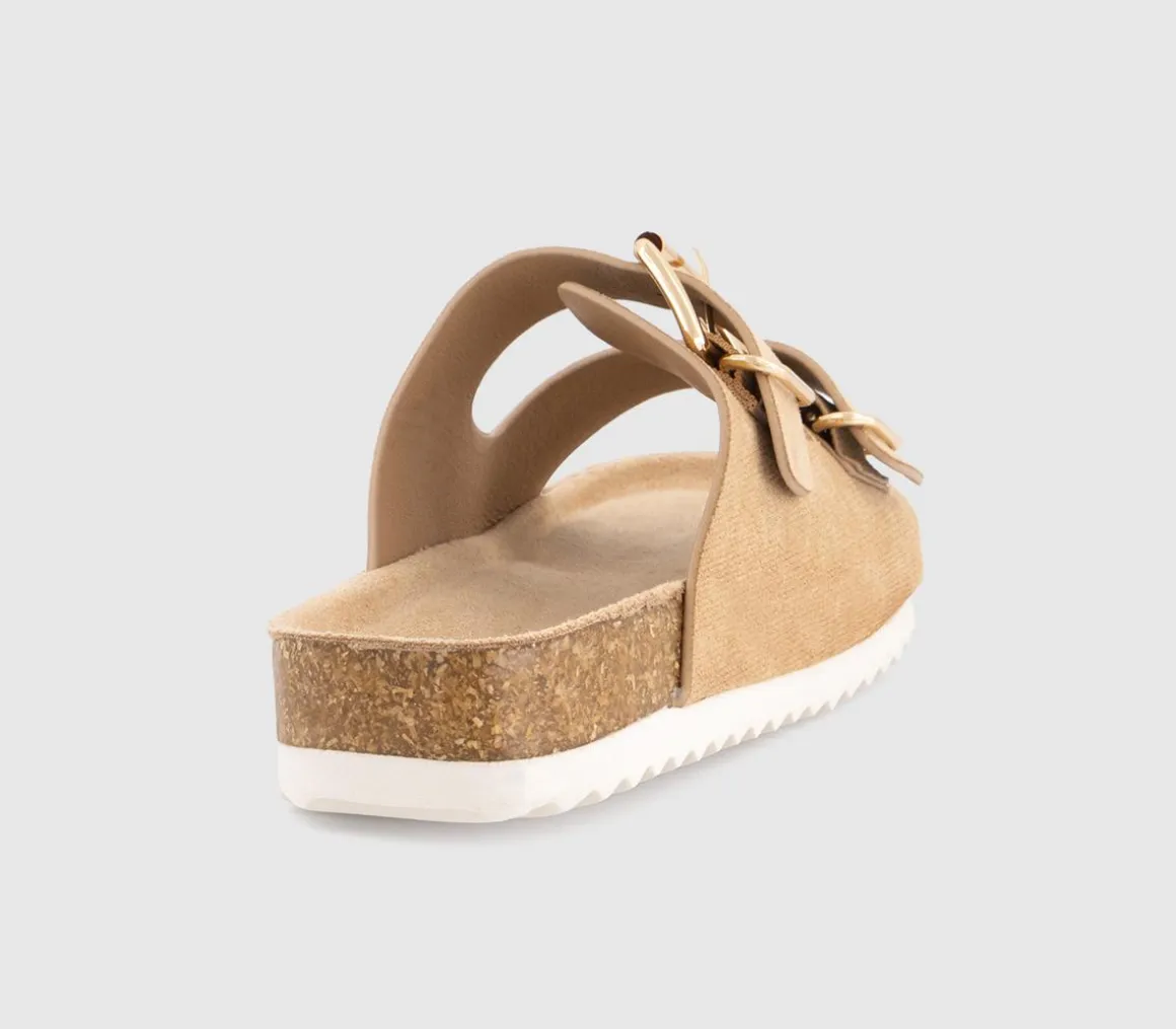 Earth Child: Evergreen Footbed Slip On Sandals