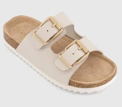 Evergreen Footbed Slip On Sandals