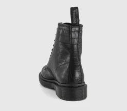 8 Eyelet Lace Up Boots