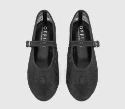 Fanciful Lace Mary Jane Ballet Pumps