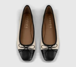 Fan Girl Square Toe Bow Ballet Pumps