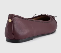 Fan Girl Square Toe Bow Ballet Pumps