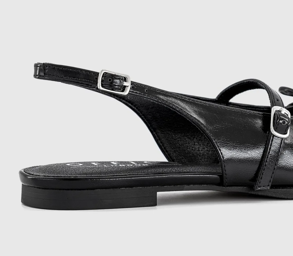 Fantasy - Lace Up Detail Pointed Slingback Flats