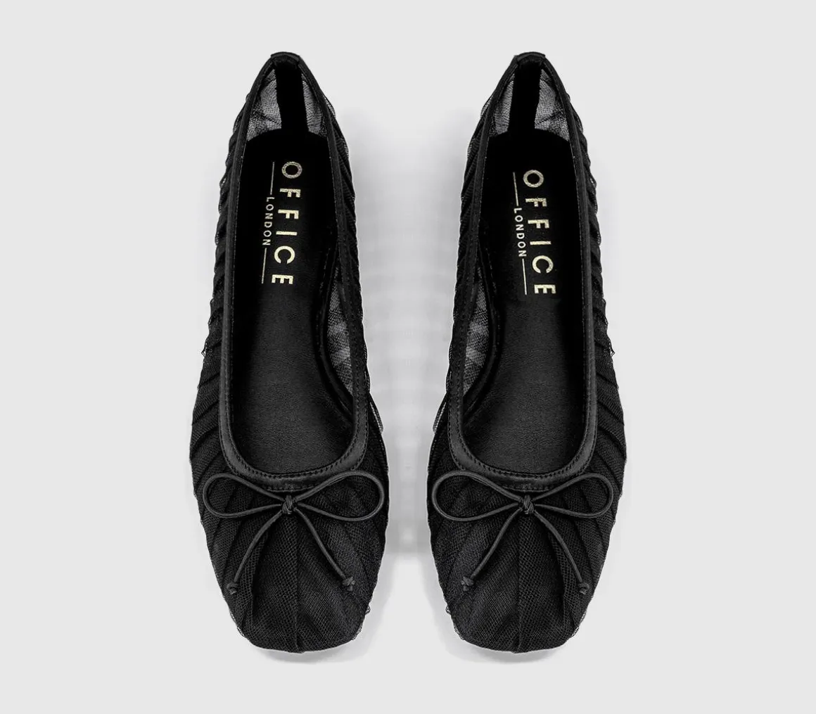 Fearless Mesh Ruched Ballet Flats
