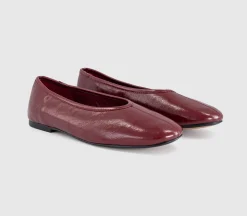 February High Cut Centre Seam Ballet Pumps