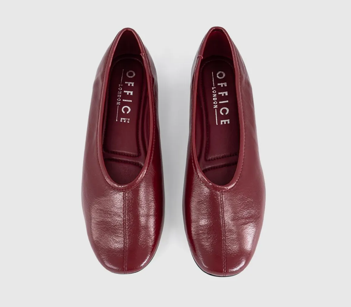 February High Cut Centre Seam Ballet Pumps