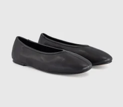 February High Cut Centre Seam Ballet Pumps