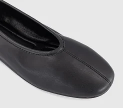 February High Cut Centre Seam Ballet Pumps