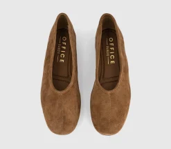 February High Cut Centre Seam Ballet Pumps
