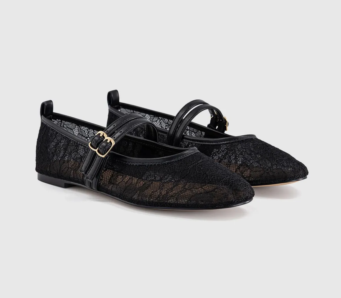Fenix Double Strap Mary Jane Ballet Pumps