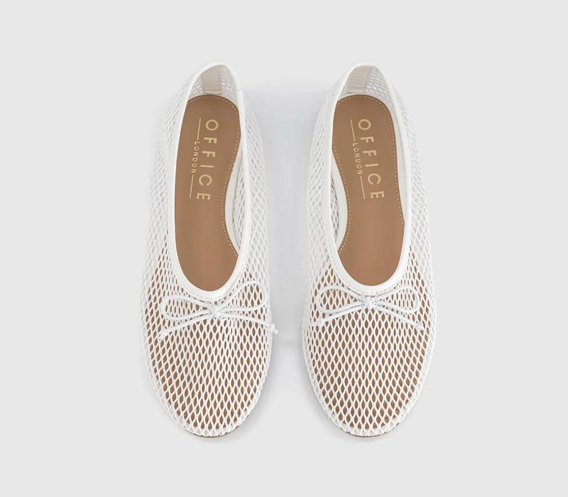 Fling String Mesh Ballet Flats