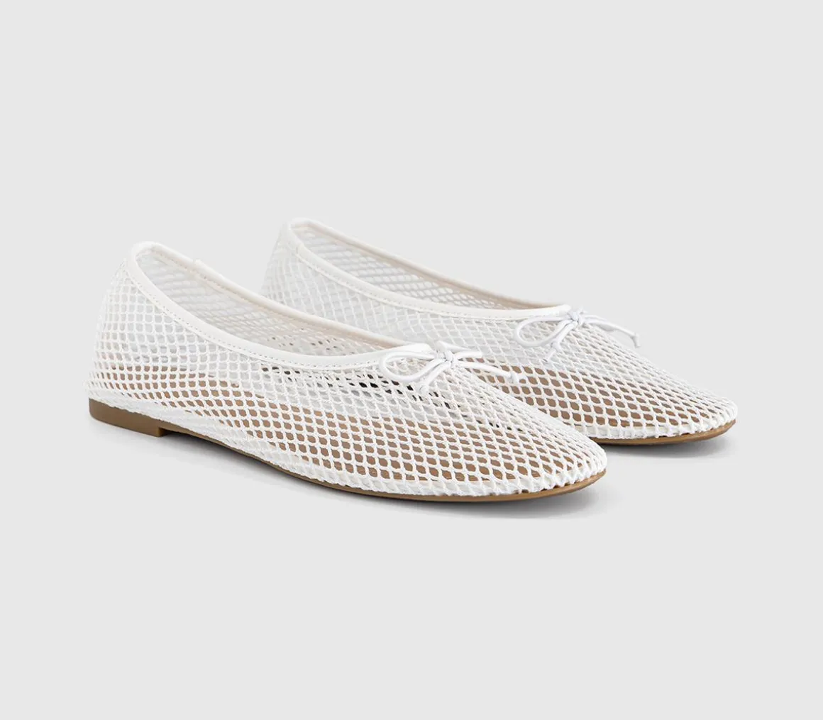 Fling String Mesh Ballet Flats