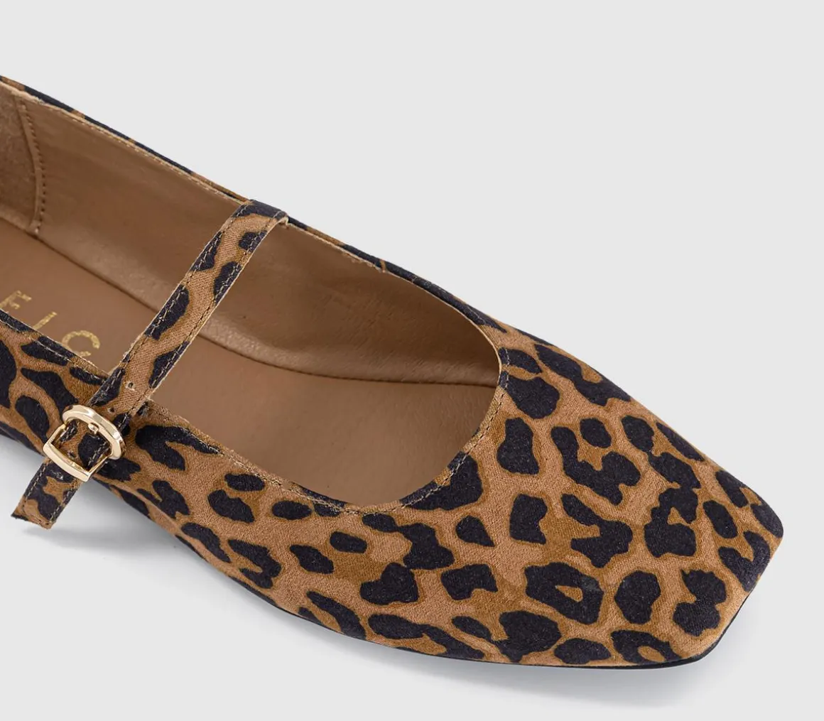 Flourish Square Toe Mary Jane Ballerinas