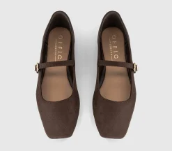 Flourish Square Toe Mary Jane Ballet Pumps
