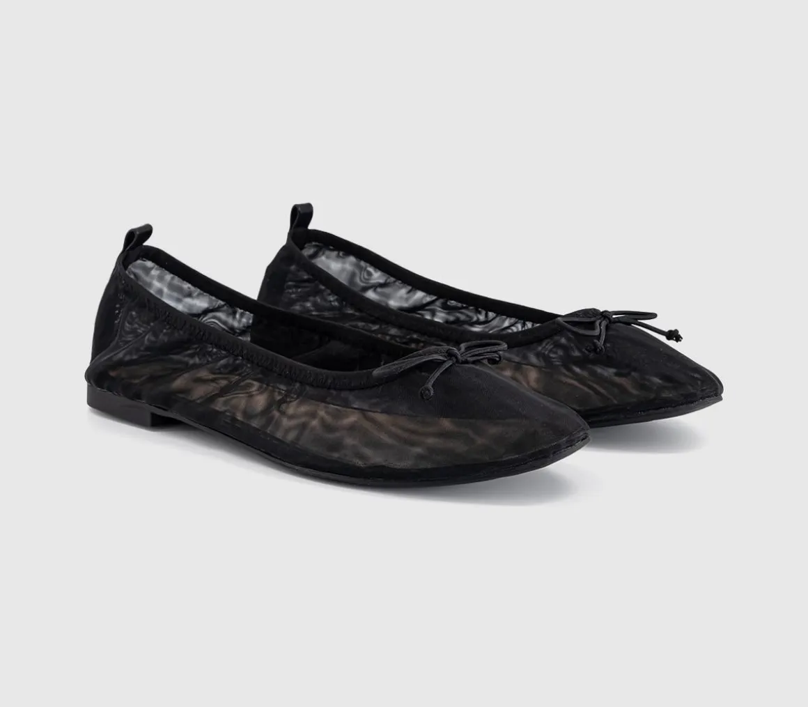 Flutter Mesh Bow Ballerinas