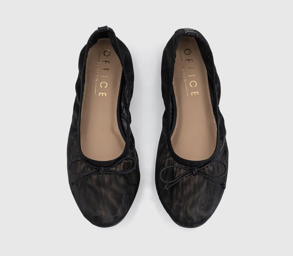 Flutter Mesh Bow Ballerinas