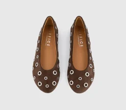 Forever Rivet Hardware Ballerina Shoes