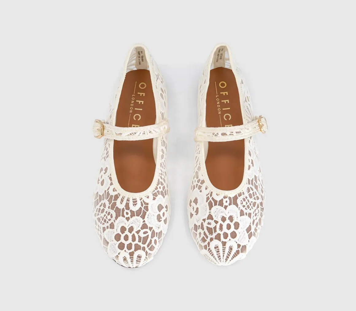 Forget Me Not Crochet Mary Jane Ballerinas