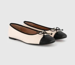 Fran Toecap Round Toe Ballerina Shoes