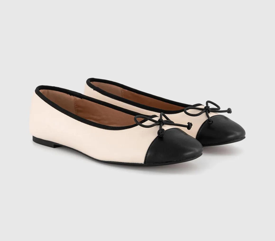 Fran Toecap Round Toe Ballerina Shoes