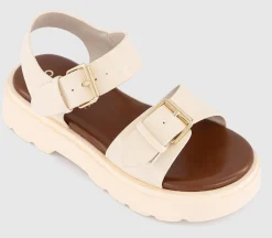 Gemma Double Buckle Chunky Kids Sandals